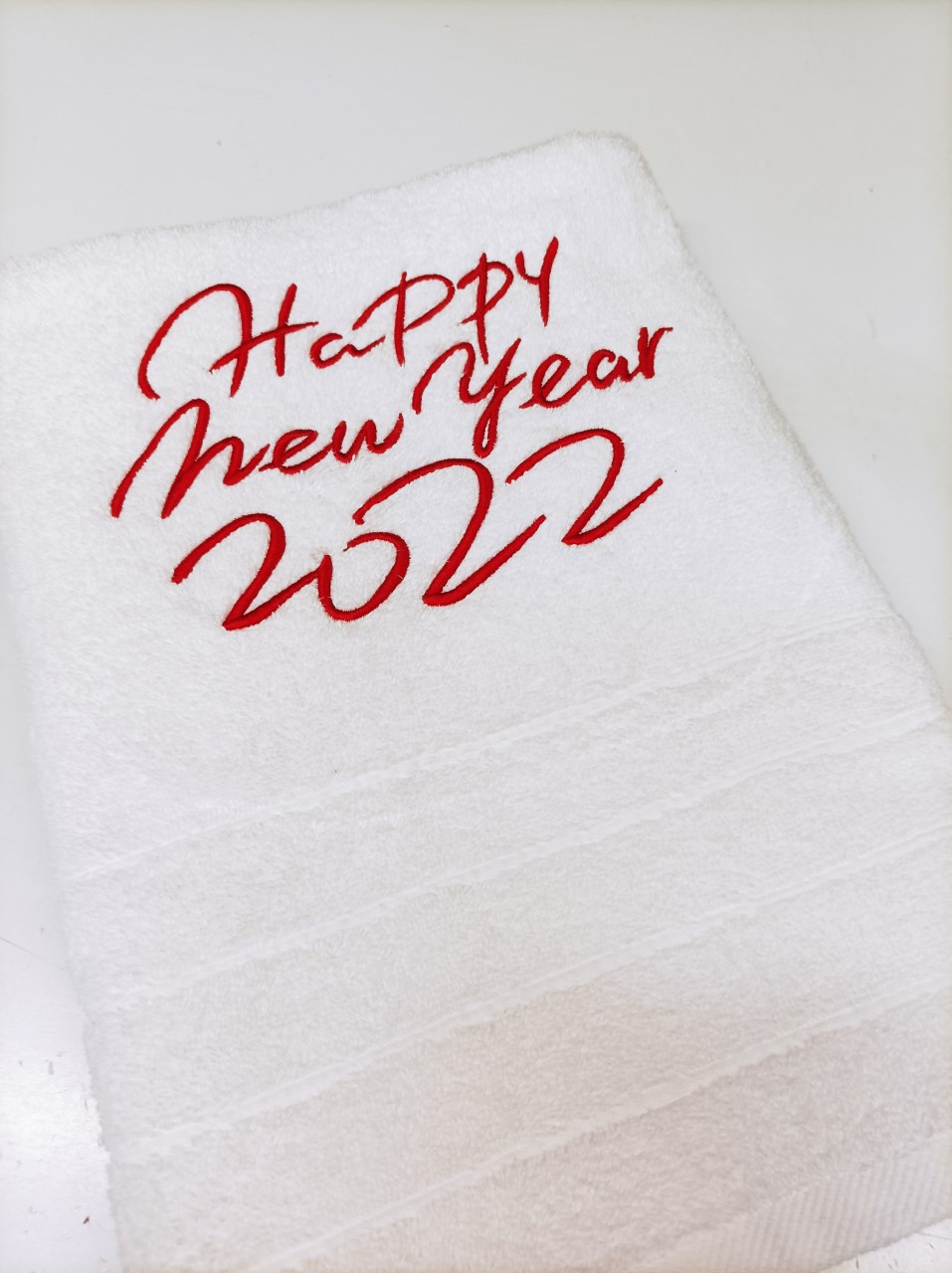 Πετσέτα λευκή HAPPY NEW YEAR